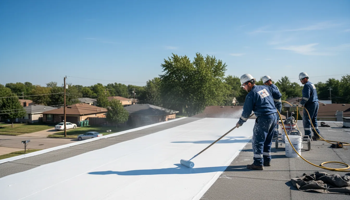 Commercial roof coating in Valmeyer, IL near me